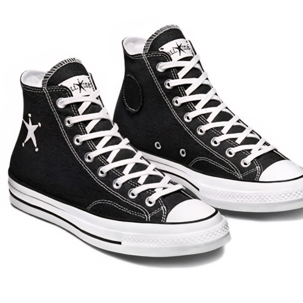 Converse Black and White High-Top Sneakers